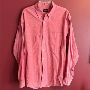 Vintage J.Peterman Light Red Men's Long Sleeve Shirt